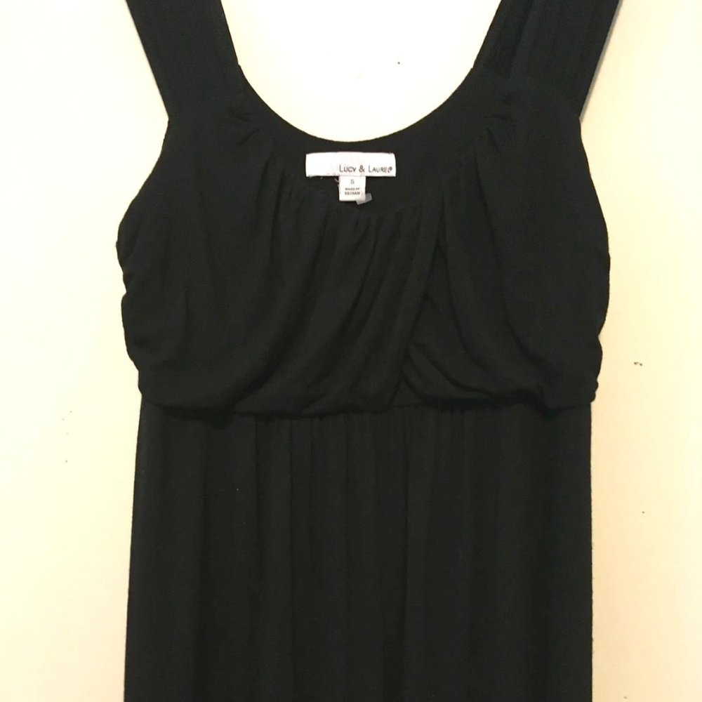 Swimsuit Cover Up Black Summer Dress Beach Wear Over Bathing Suit Size Small